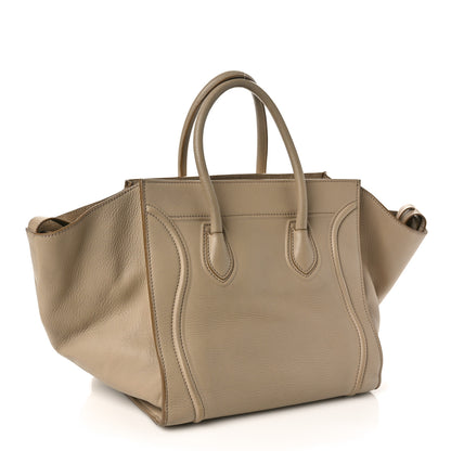 Celine Smooth Calfskin Medium Phantom Luggage Taupe 3 of 13