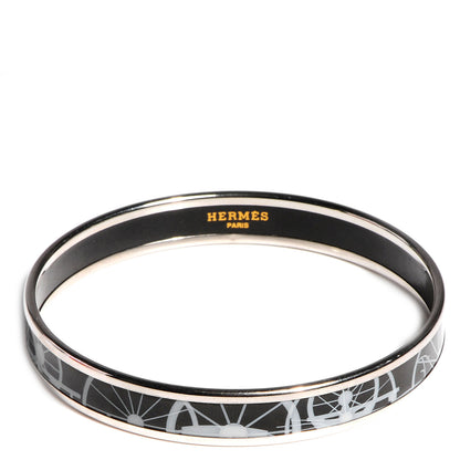 Hermes Enamel Narrow Printed Bracelet 70 1 of 6