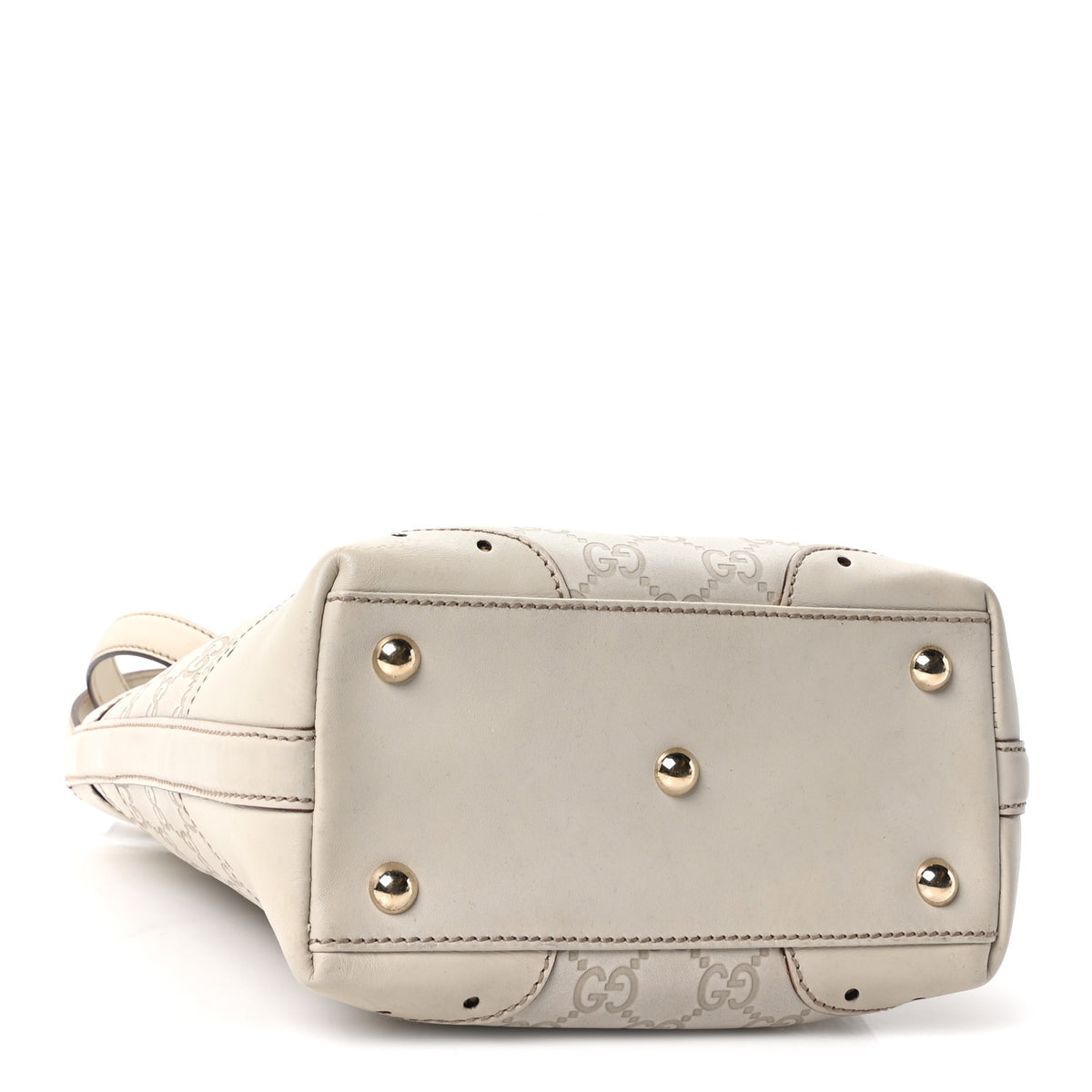 Gucci Guccissima Small Punch Tote Off White 4 of 10