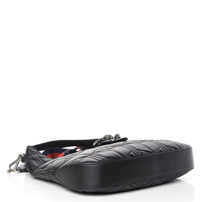 Gucci Calfskin Web Quilted Medium Dionysus Hobo Black 5 of 10