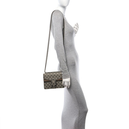 Gucci GG Supreme Monogram Mini Dionysus Shoulder Bag Taupe 2 of 12