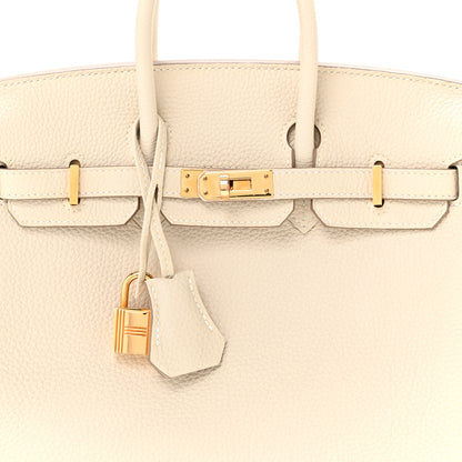 Hermes Togo Birkin 25 Craie 8 of 11