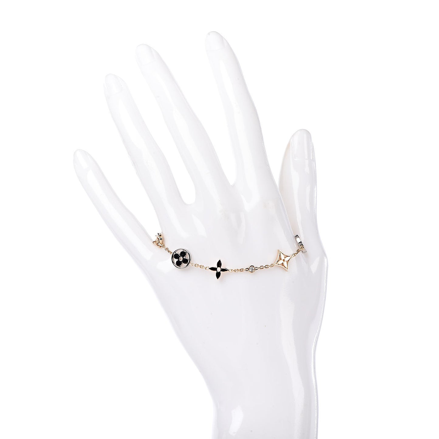18K Yellow White Pink Gold Diamond Idylle Blossom Bracelet