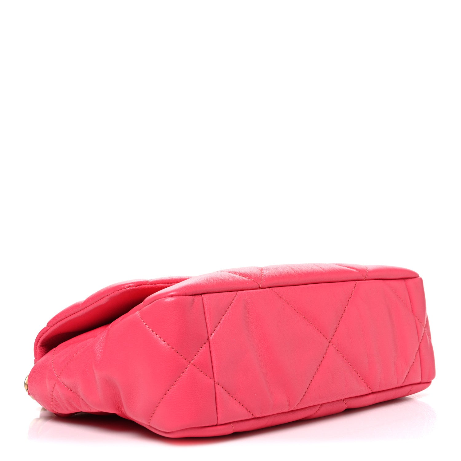 Chanel Goatskin Quilted Medium Chanel 19 Flap Pink 4 of 10