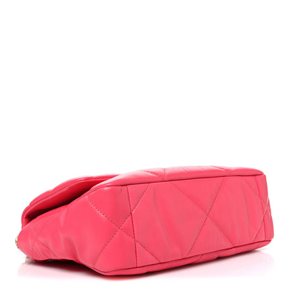 Chanel Goatskin Quilted Medium Chanel 19 Flap Pink 4 of 10