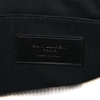 Saint Laurent Grain de Poudre Zipped Document Holder White 8 of 12