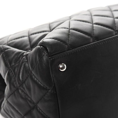 Chanel Lambskin Quilted 7 Large Tote Black 10 of 13