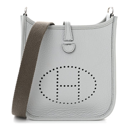 Hermes Taurillon Clemence Amazone Evelyne TPM Gris Perle Etain 1 of 10
