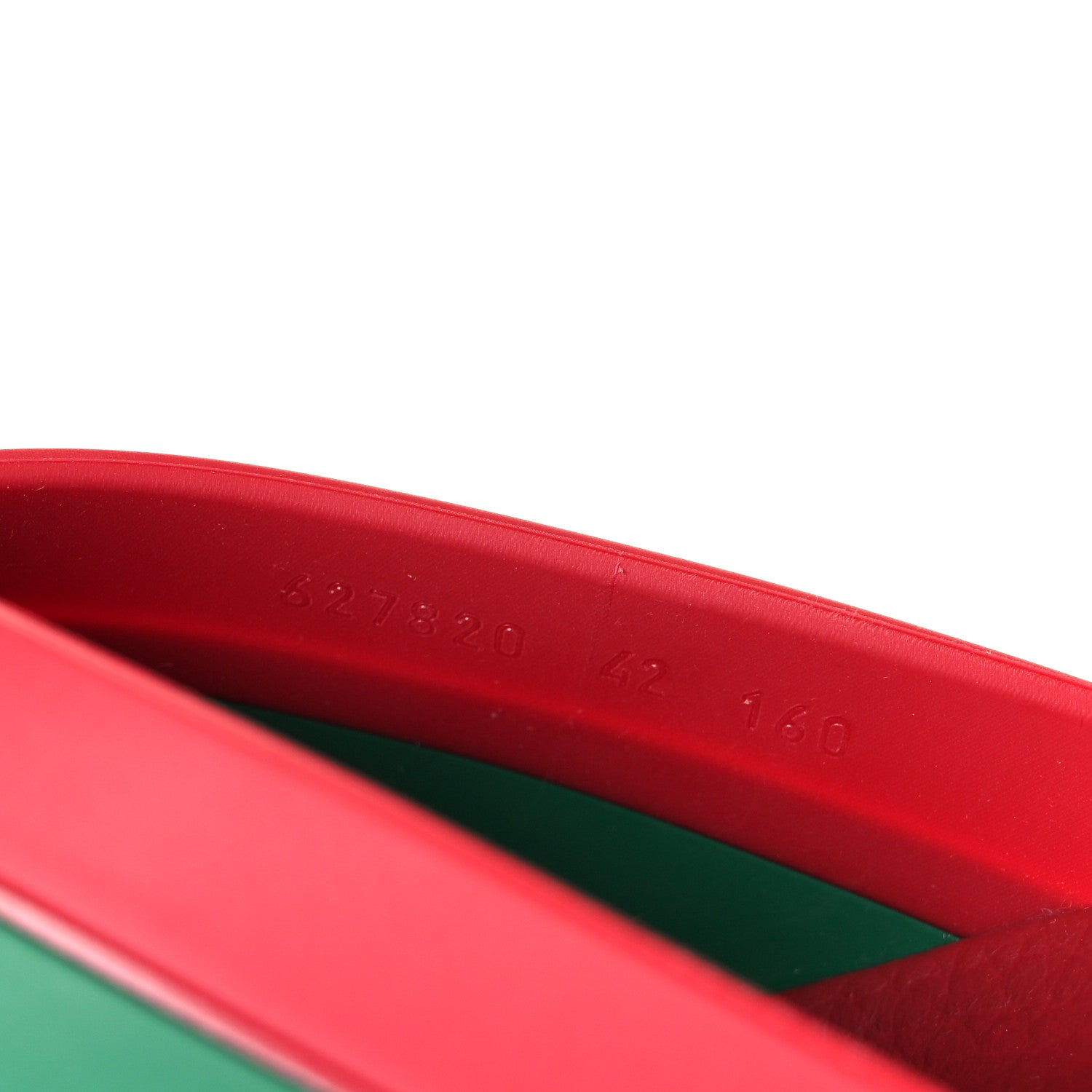 Gucci Rubber Web Womens Criss Cross Slide Sandals 42 Coral New Shamarock 8 of 9