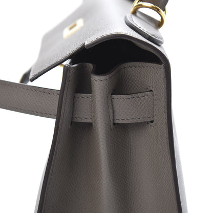 Hermes Epsom Kelly Sellier 28 Etain 17 of 41