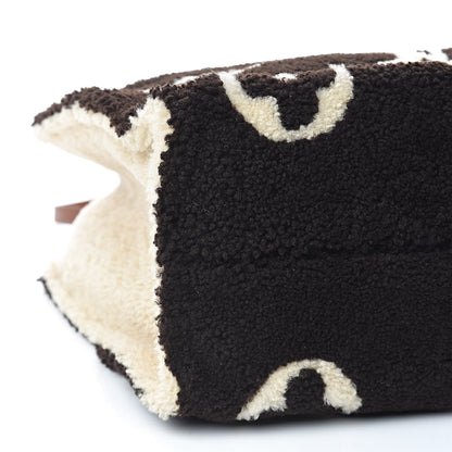 Louis Vuitton Shearling Monogram Giant Teddy Onthego GM Black White 8 of 10