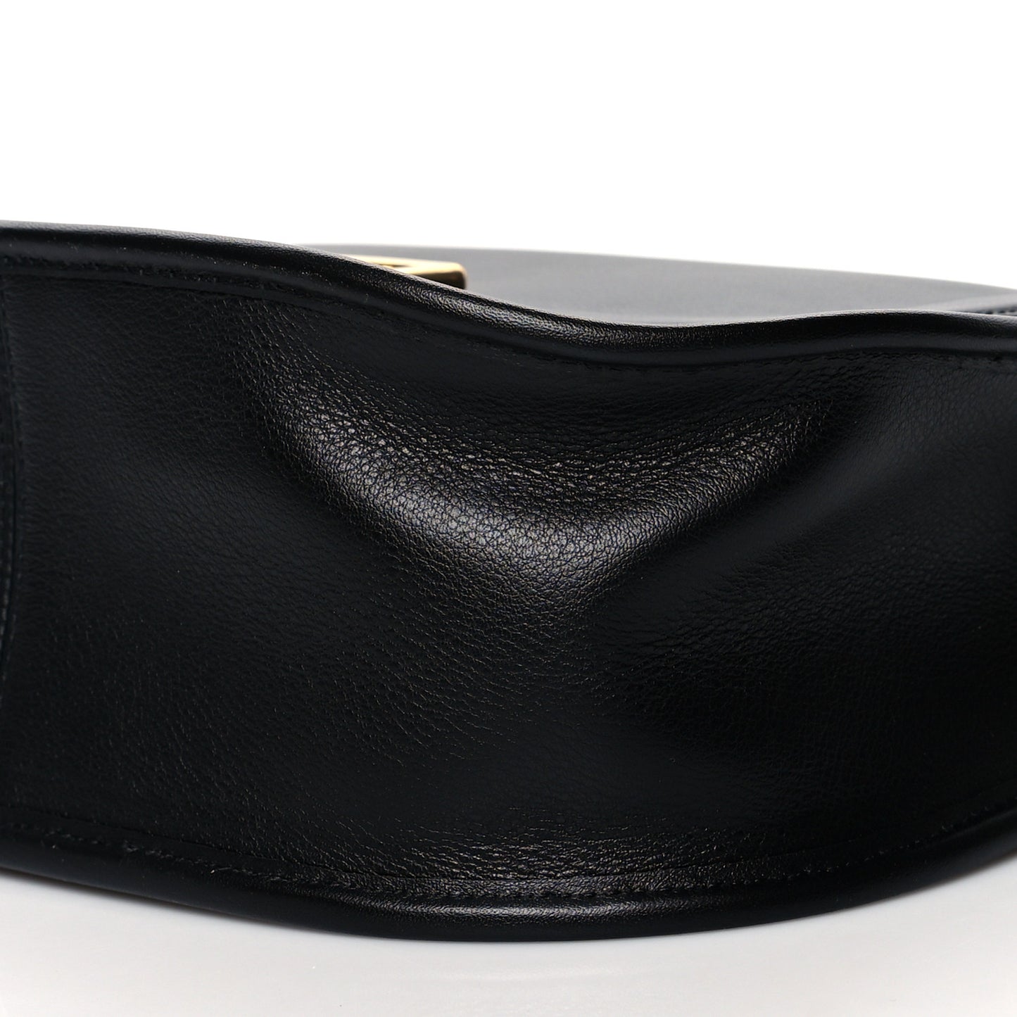Silky Calfskin Sadie Satchel Black