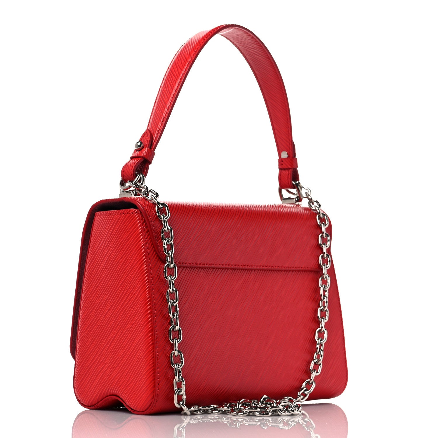 Louis Vuitton Epi Twist Top Handle Shoulder Bag MM Coquelicot 3 of 8