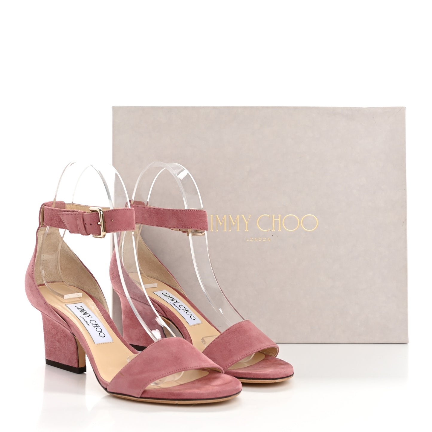 Suede Edina 65 Sandals 36.5 Vintage Rose