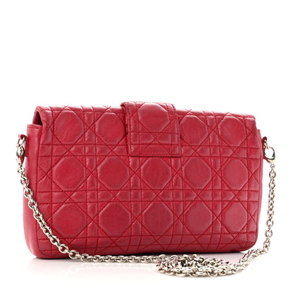 Christian Dior Lambskin Cannage Miss Dior Promenade Pouch Fuchsia 3 of 10