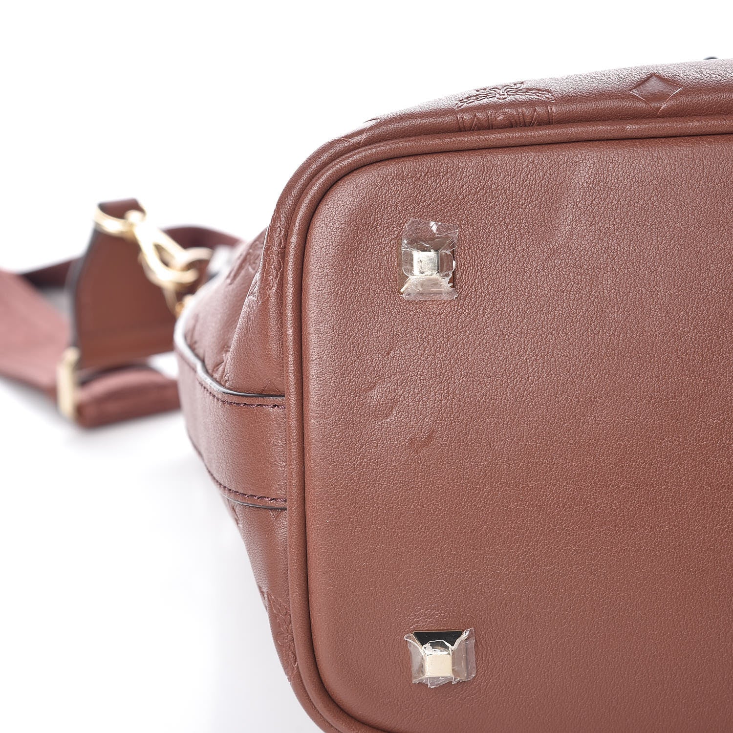 MCM Calfskin Ottomar Monogram Essential Bucket Brown 10 of 10
