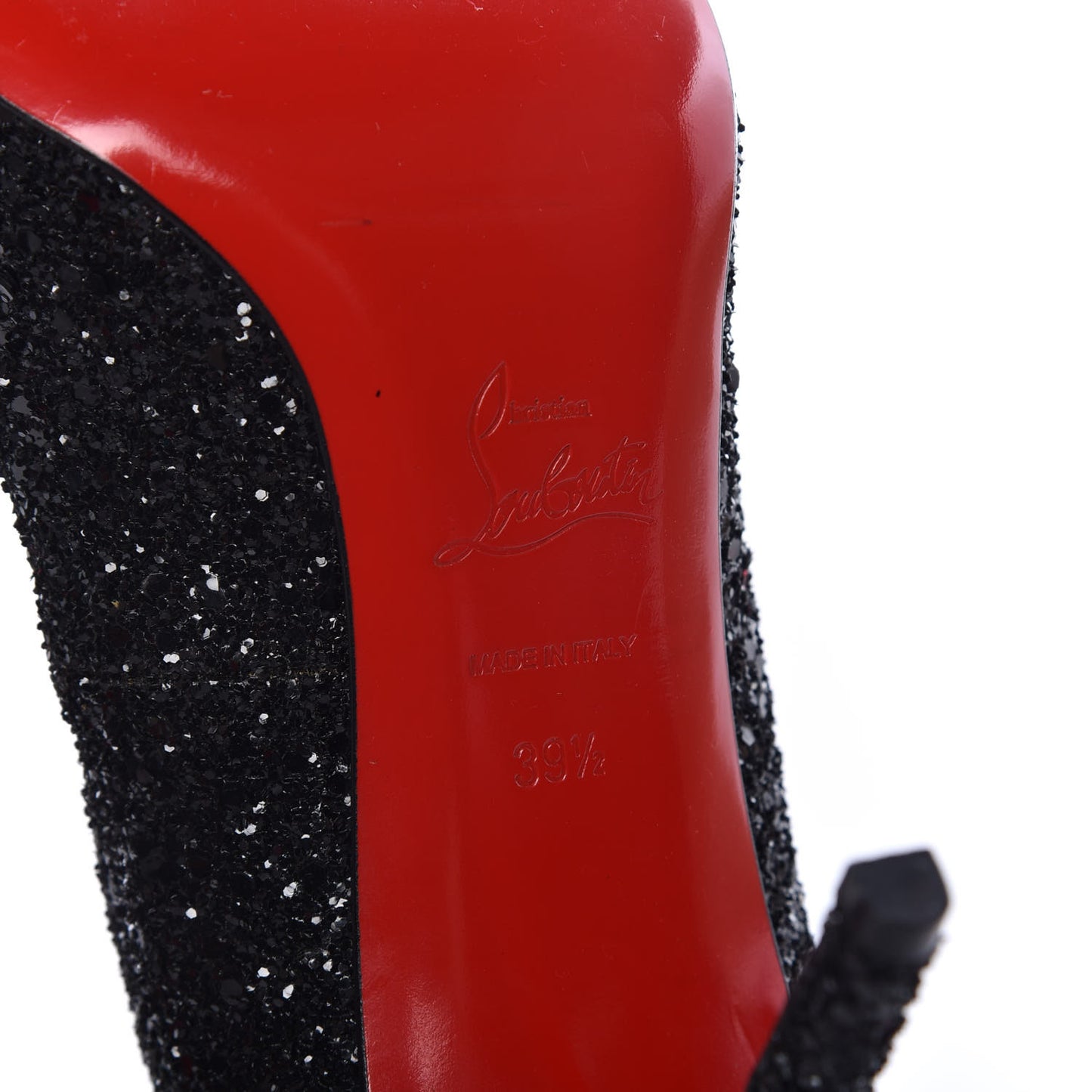 Glitter Resille Pigalle Follies 100 Pumps 39.5 Black