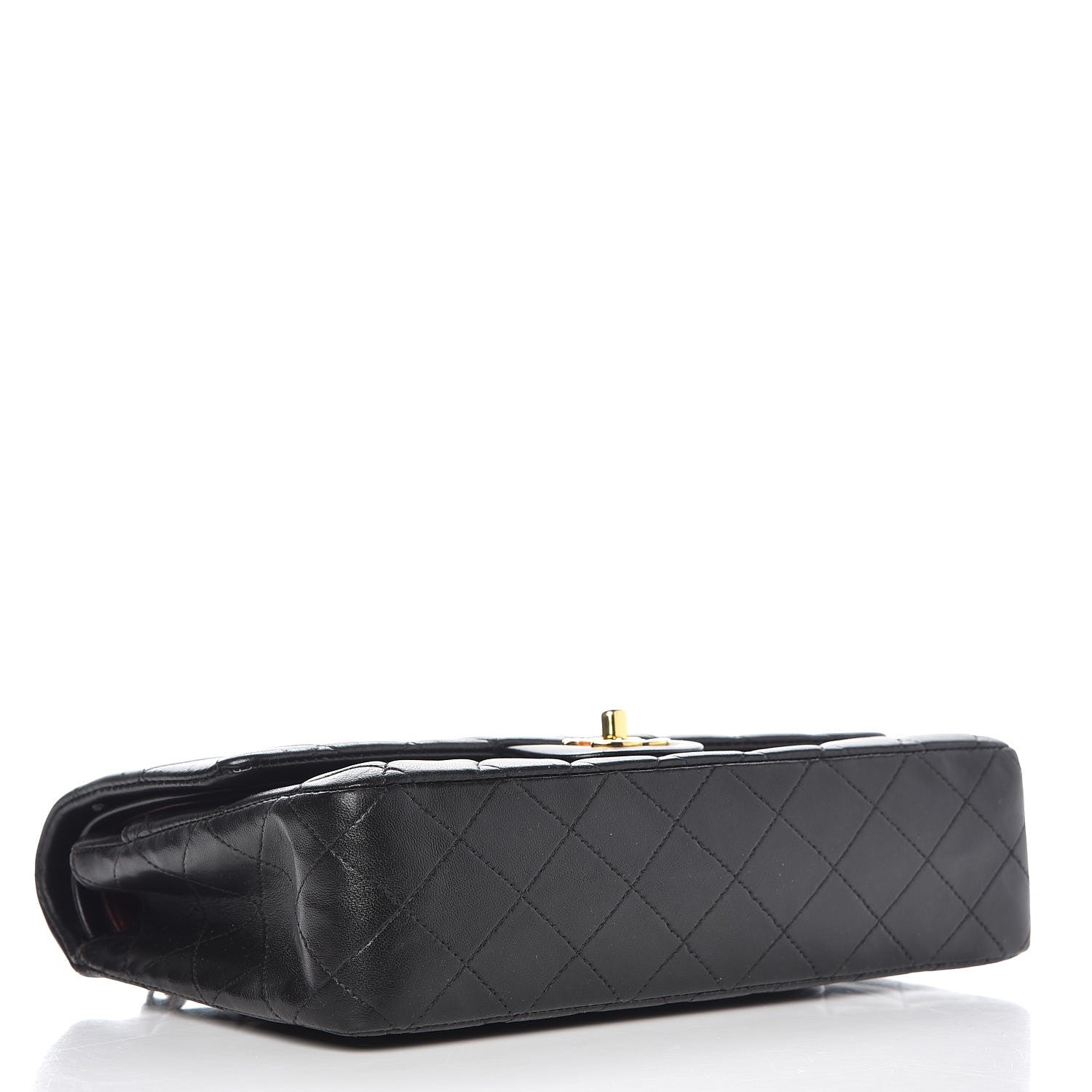 Chanel Lambskin Quilted Medium Double Flap Black 4 of 14