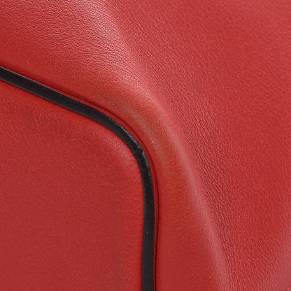 Celine Lambskin Small Soft Cube Satchel Bright Red 10 of 13