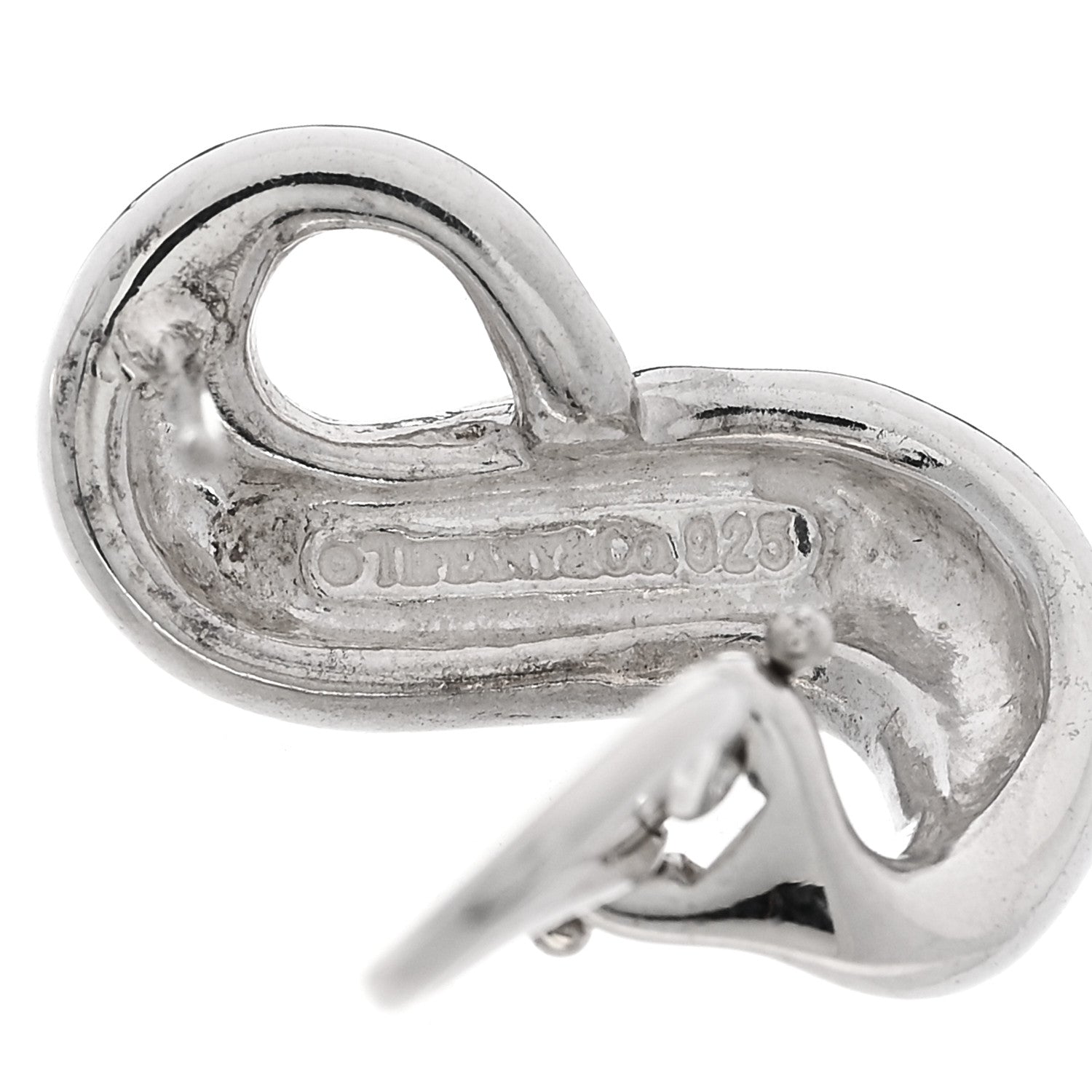 Tiffany Sterling Silver Figure 8 Earrings 4 of 4