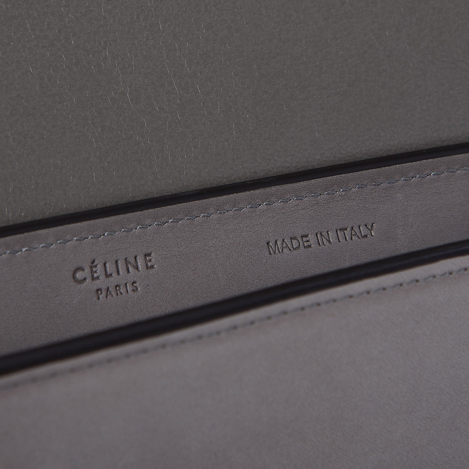 Celine Sleek Calfskin Small Tri-Color Trapeze Dark Blue 6 of 7