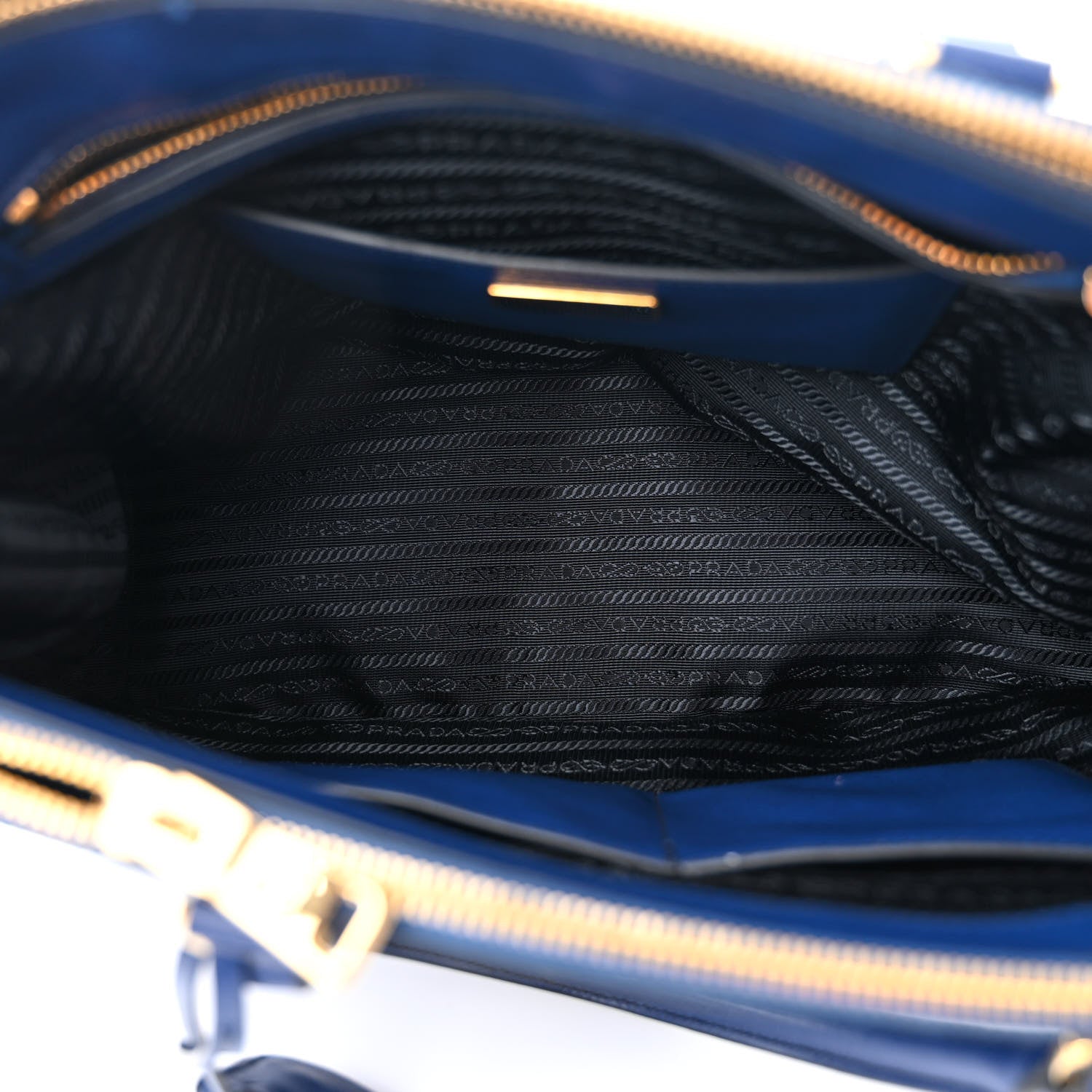 Prada Saffiano Medium Galleria Double Zip Tote Bluette 5 of 15