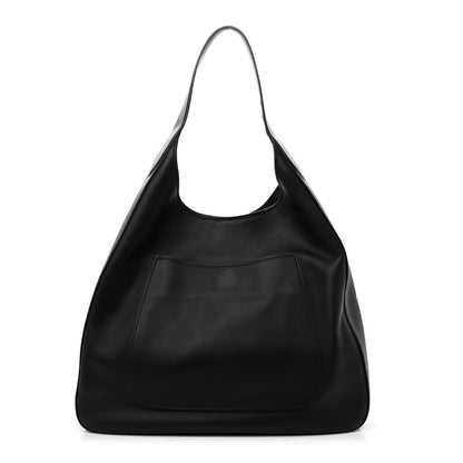 Prada Vitello Corsica Pocket Hobo Bag Black 1 of 10