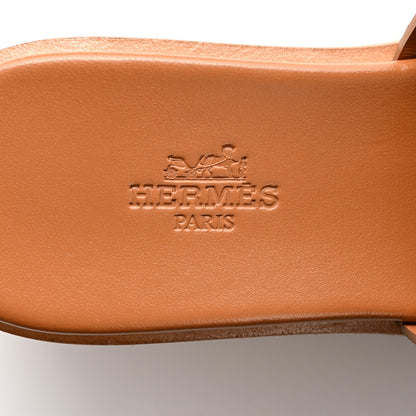 Hermes Calfskin Suede Goatskin Eze 30 Sandals 36 Naturel 6 of 9