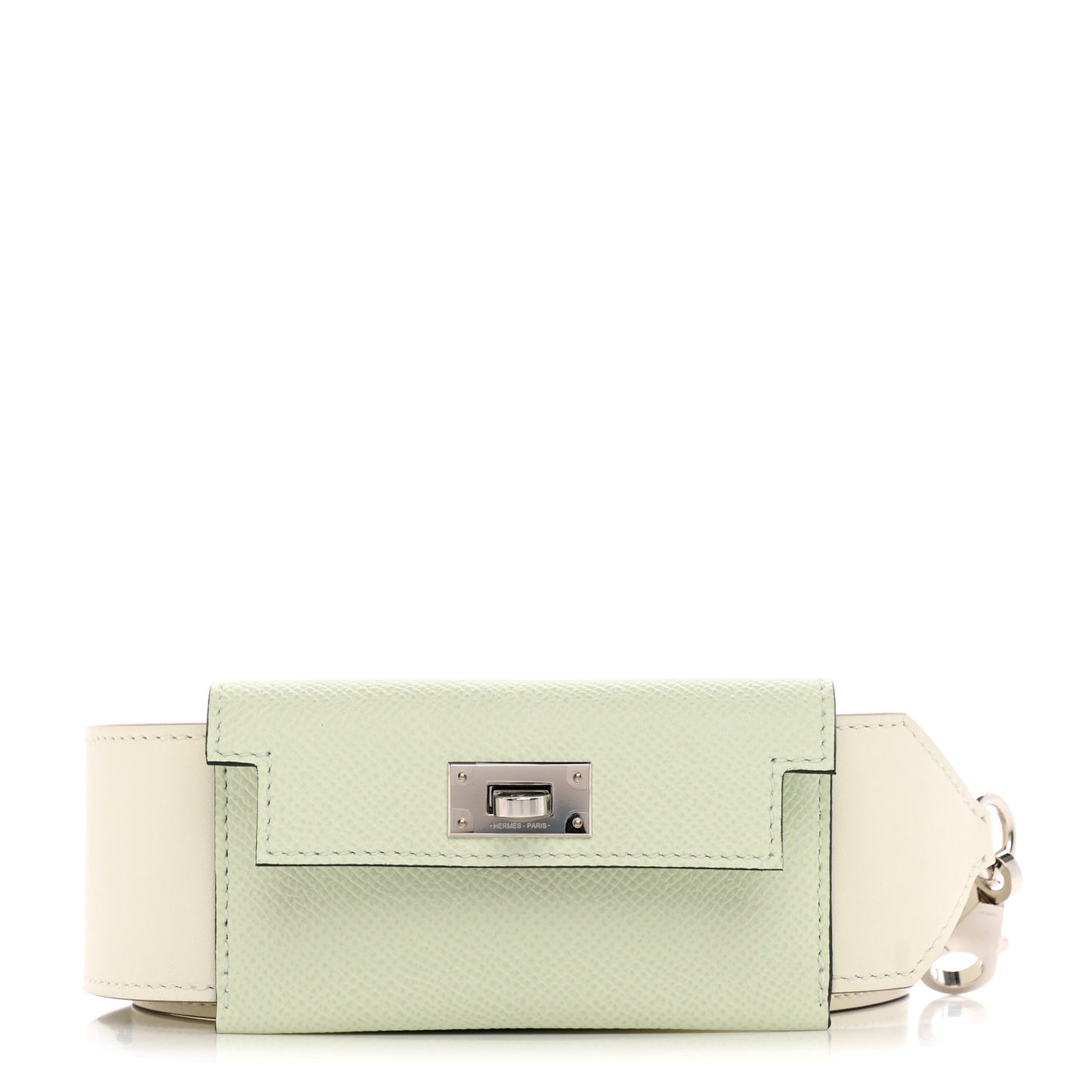 Swift Epsom Pocket Kelly Shoulder Strap Vert Fizz Mushroom