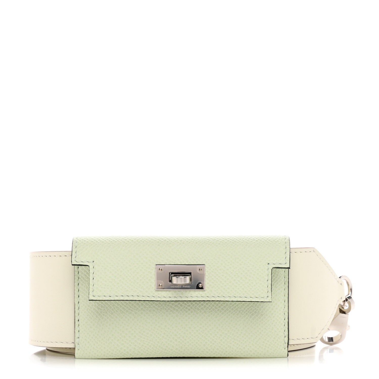 Hermes Swift Epsom Pocket Kelly Shoulder Strap Vert Fizz Mushroom 1 of 6
