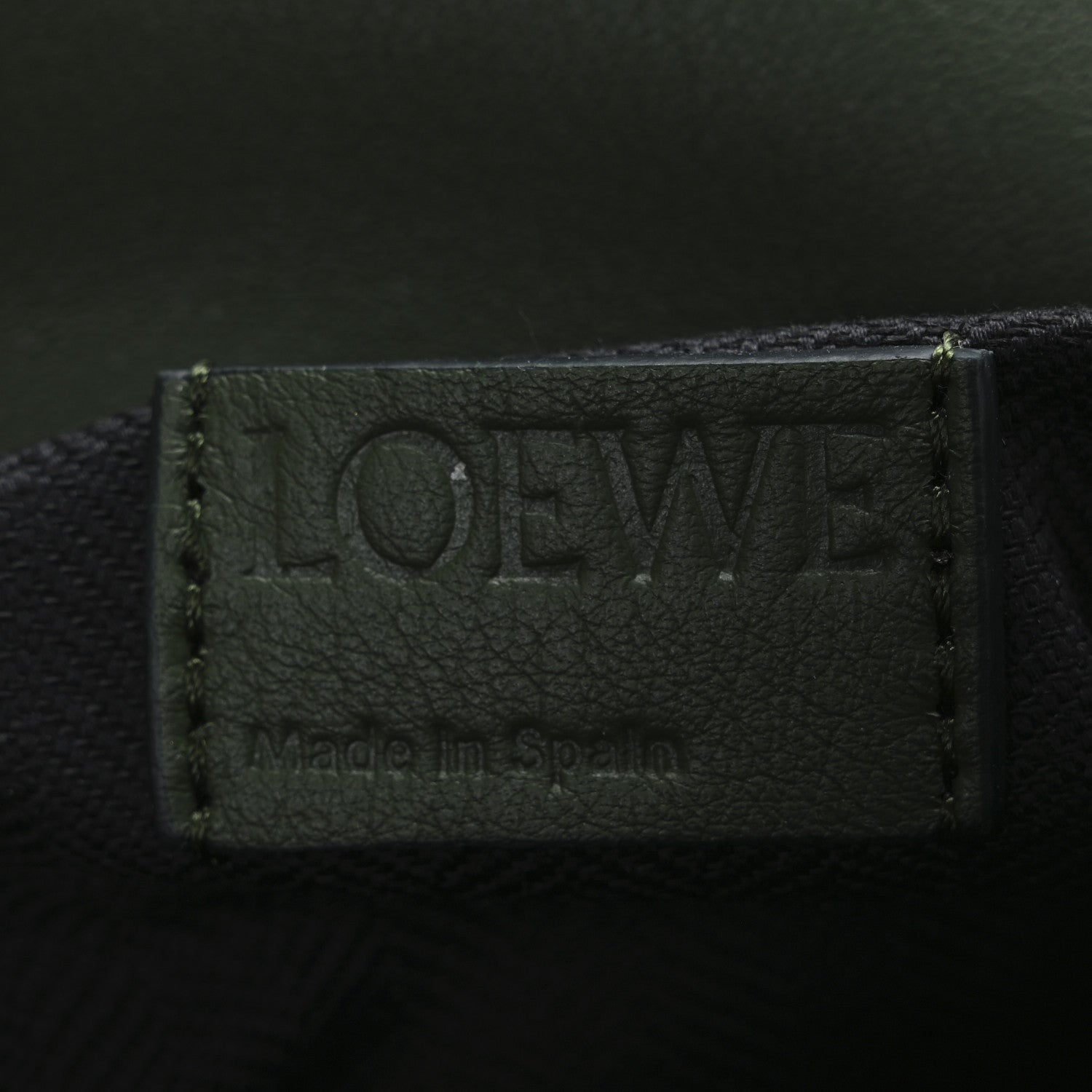 Loewe Calfskin Small Puzzle Bumbag Hunter Green 6 of 11