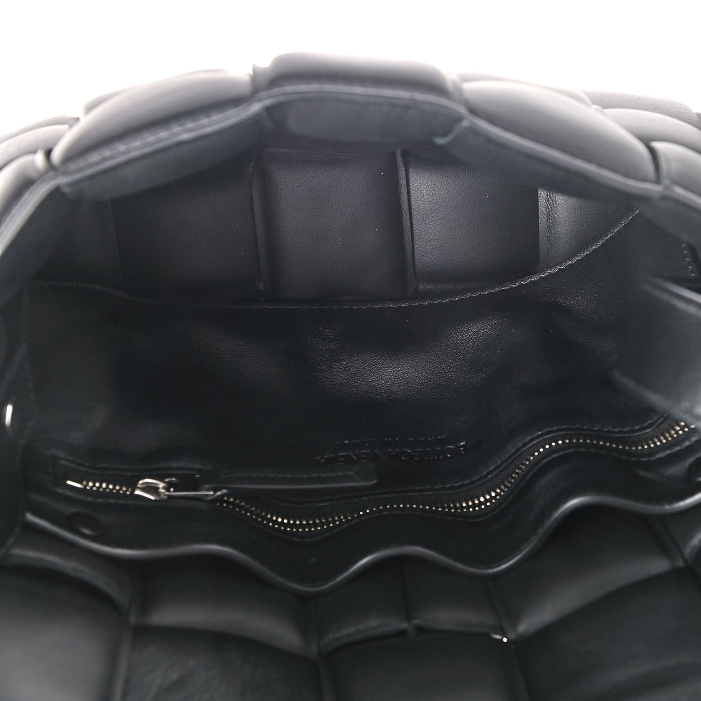 Nappa Maxi Intreccio Padded Cassette Crossbody Bag Black