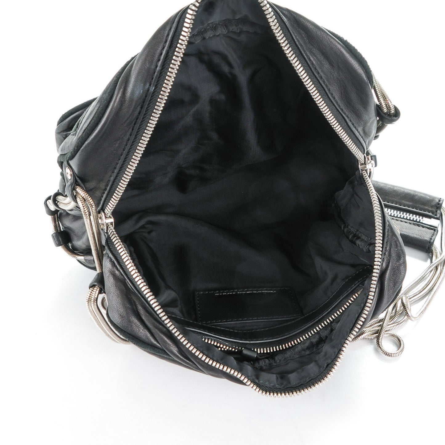 Washed Lambskin Brenda Chain Black