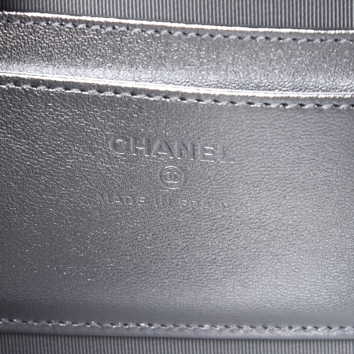 Gradient Metallic Calfskin Quilted Camera Bag Silver Blue Yellow Purple