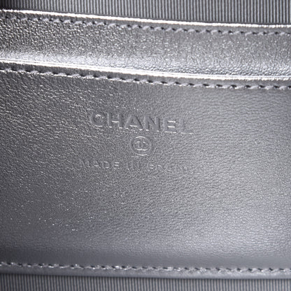 Chanel Gradient Metallic Calfskin Quilted Camera Bag Silver Blue Yellow Purple 5 of 10