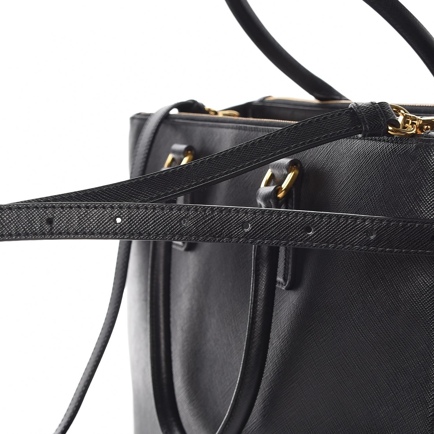 Prada Saffiano Large Galleria Double Zip Tote Black 17 of 17