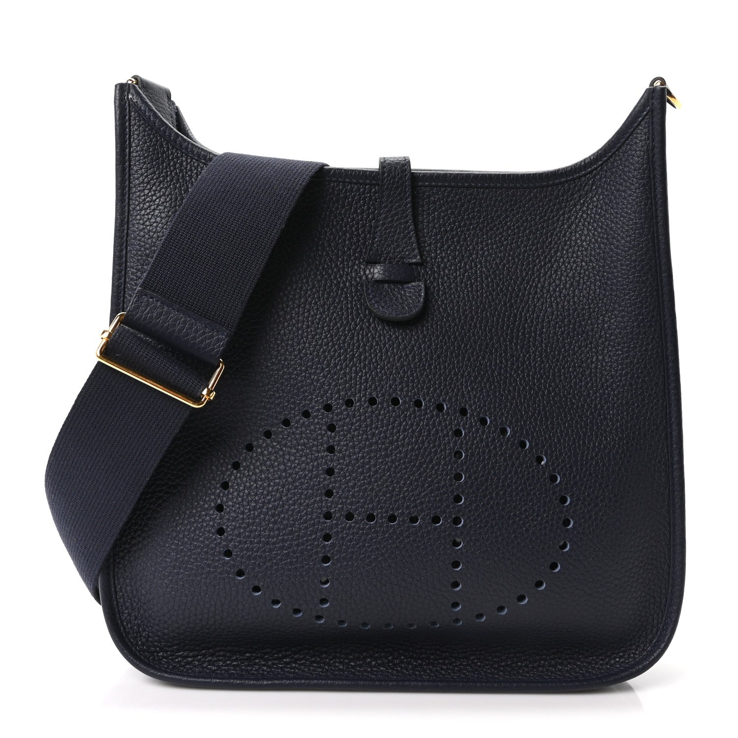 Hermes Taurillon Clemence Evelyne III PM Bleu Nuit 1 of 10