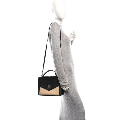 Louis Vuitton Soft Calfskin My Lockme Top Handle Vanille Black 2 of 11