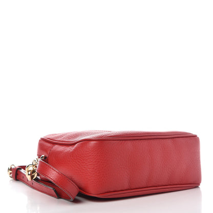 Gucci Pebbled Calfskin Small Soho Disco Bag Tabasco Red 4 of 12