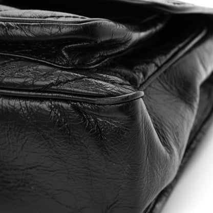 Saint Laurent Crinkled Calfskin Matelasse Monogram Medium Niki Chain Satchel Black 12 of 14
