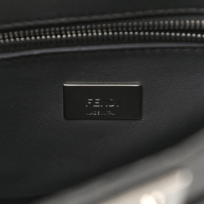 Fendi Crocodile Embroidered Mini Peekaboo Iconic Satchel Grey 7 of 11