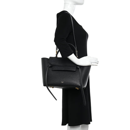 Celine Grained Calfskin Mini Belt Bag Black 2 of 9