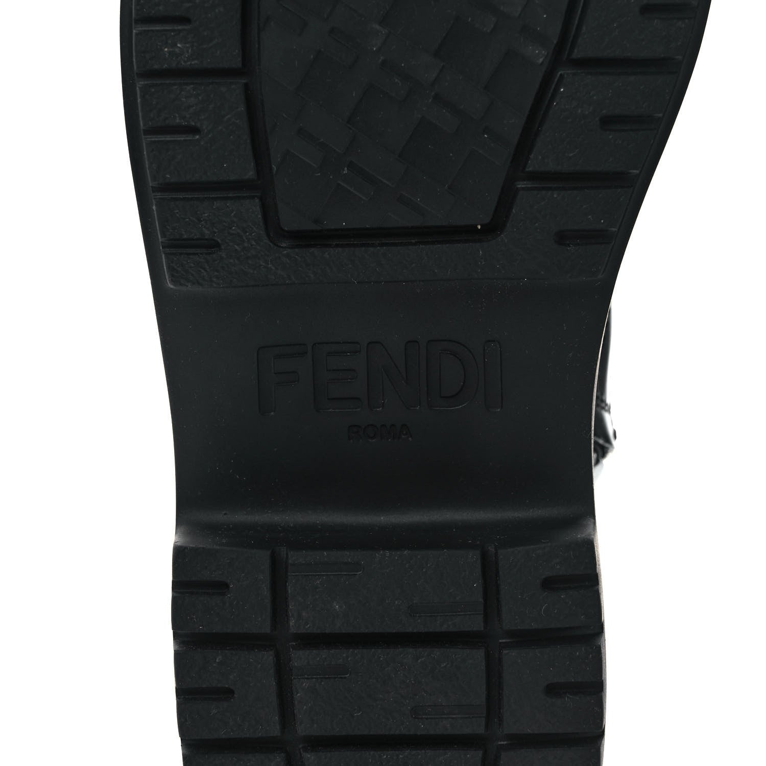 Fendi Vitello Abrasivato Fendigraphy 50mm Biker Boots 39.5 Black 7 of 12