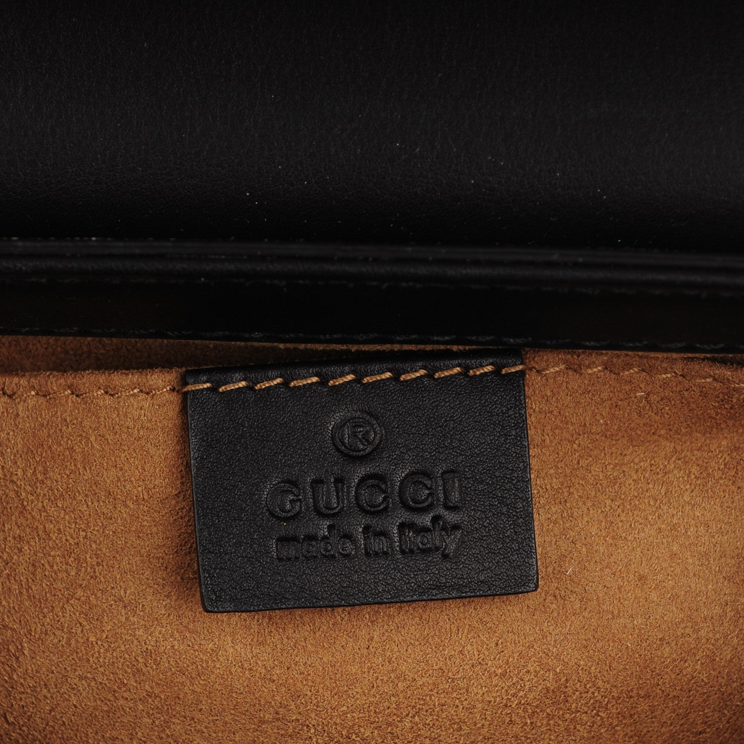 Gucci GG Supreme Monogram Calfskin Small Padlock Shoulder Bag Beige Black Cuir 6 of 7