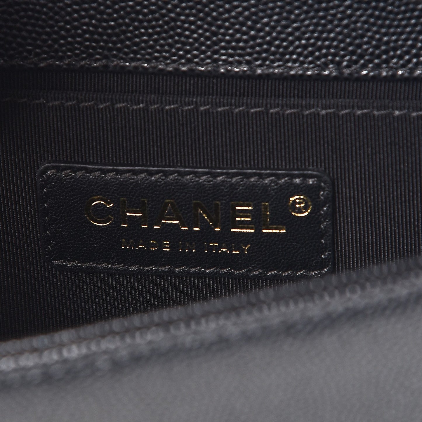 Caviar Quilted Small Boy Flap Black