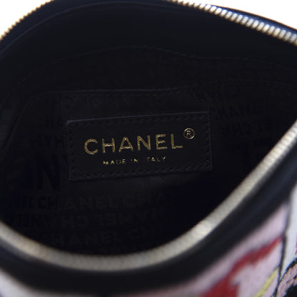 Chanel Needlepoint Precious Symbols Clutch Shoulder Bag Black 5 of 9