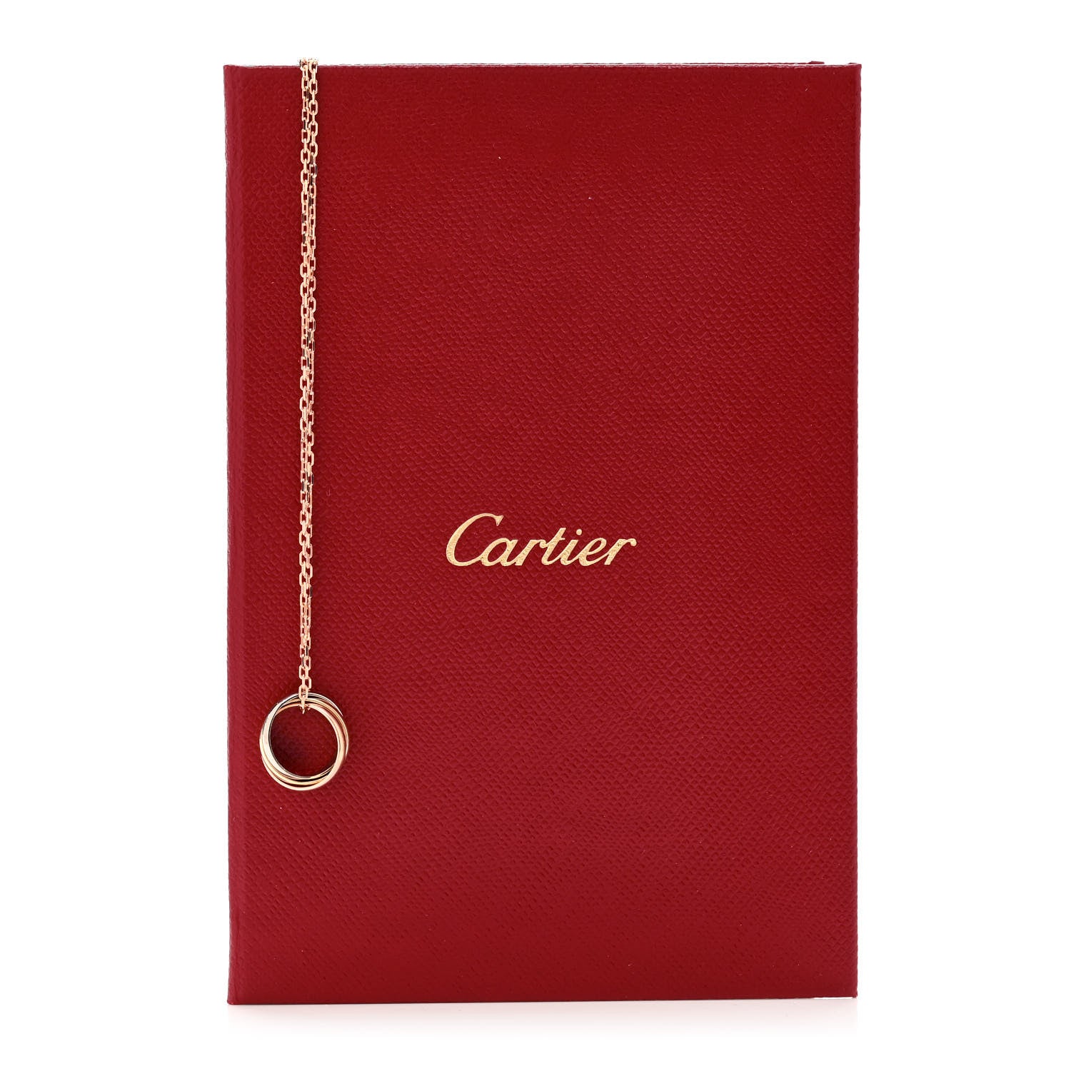 Cartier 18K Pink Yellow White Gold Baby Trinity Pendant Necklace 6 of 6