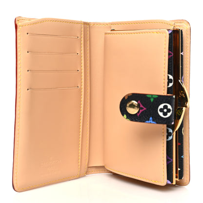 Louis Vuitton Monogram Multicolor French Purse Wallet Black 5 of 8