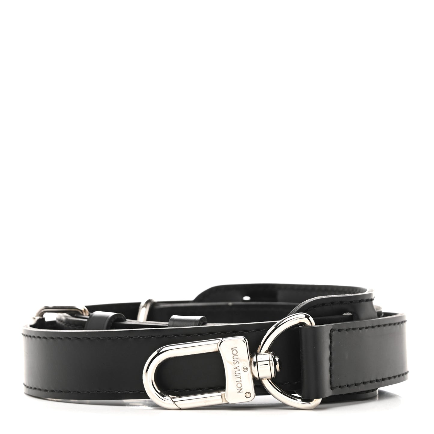 Calfskin Adjustable Keepall Bandouliere Shoulder Strap Black