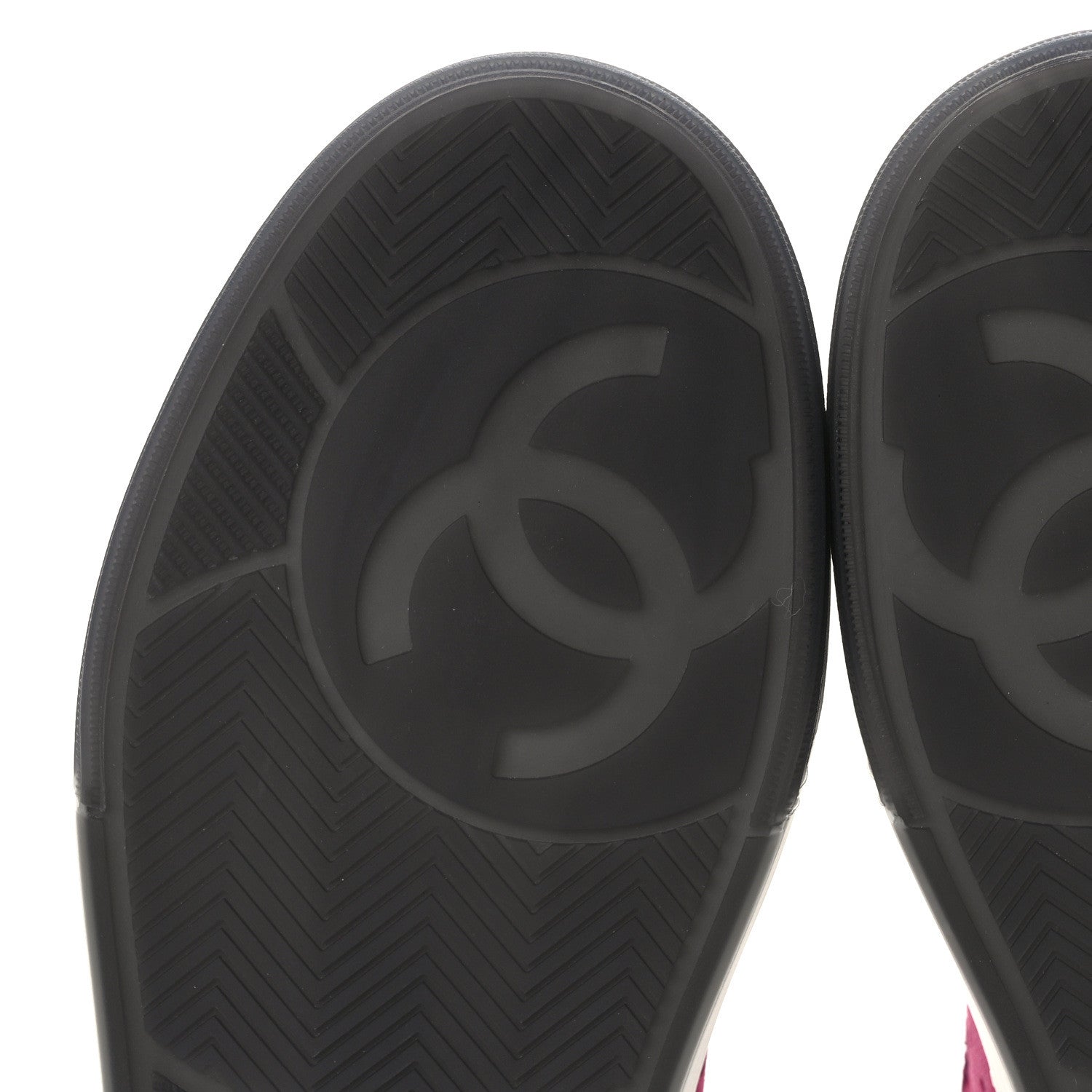 Chanel Suede Calfskin Logo Sneakers 39 Dark Pink 7 of 10